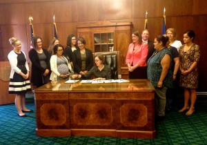 Bill Signing with Governor Brown